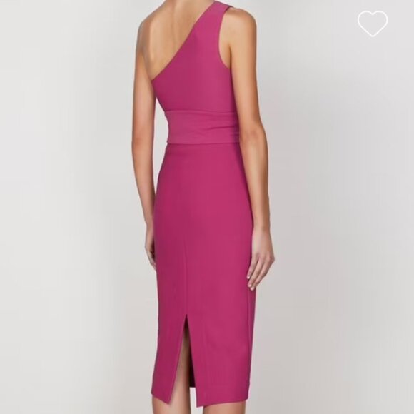 Shona Joy Pink One Shoulder Dress Size 2 (fits XS) - Picture 2 of 7